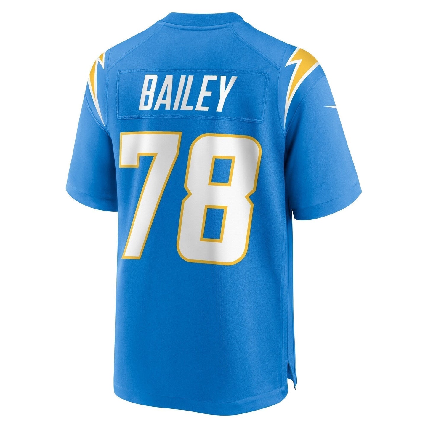 Zack Bailey Los Angeles Chargers Game Jersey - Powder Blue
