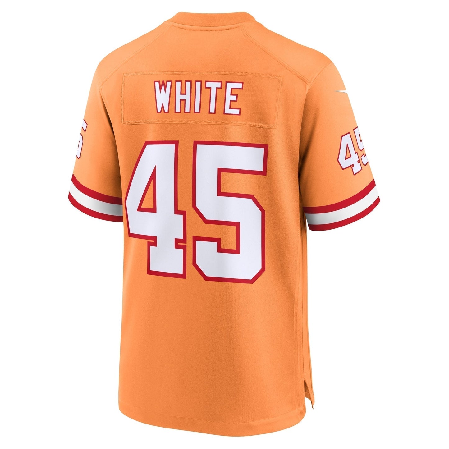 Devin White Tampa Bay Buccaneers Throwback Game Jersey - Orange