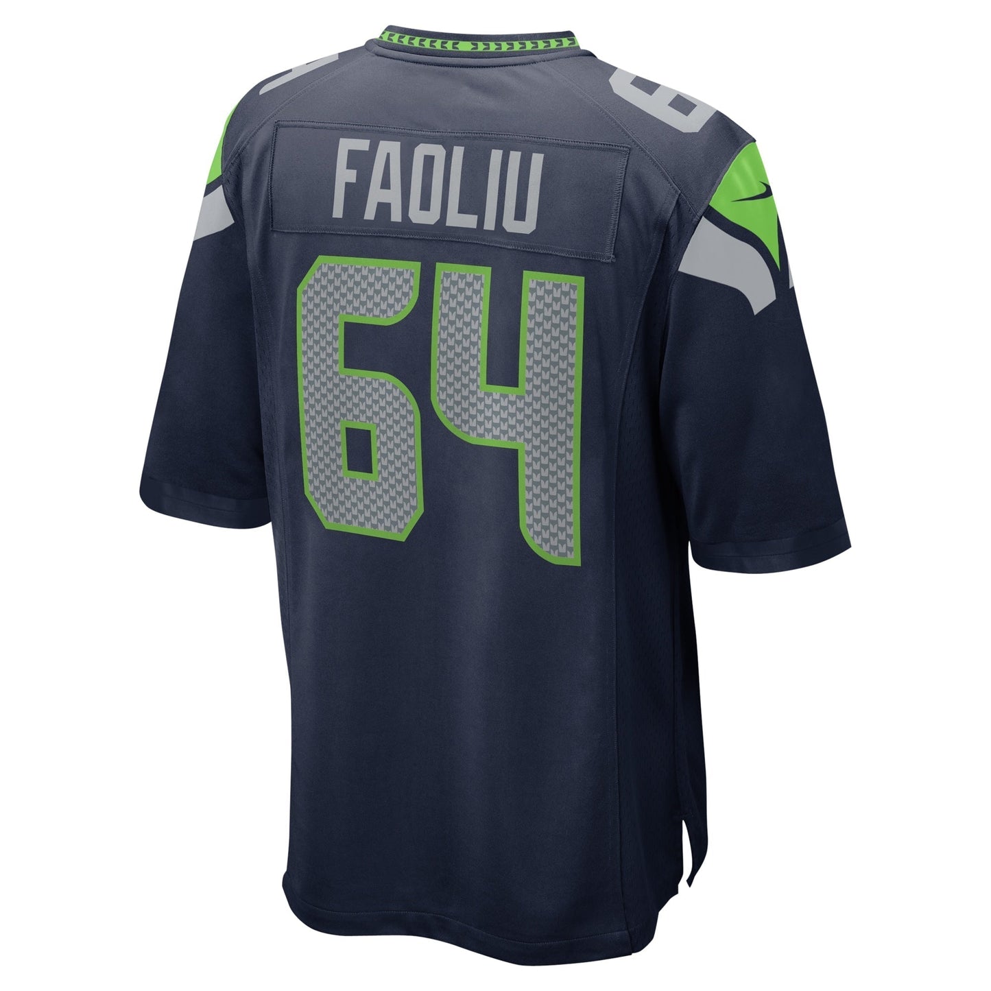 Austin Faoliu Seattle Seahawks Game Jersey - College Navy
