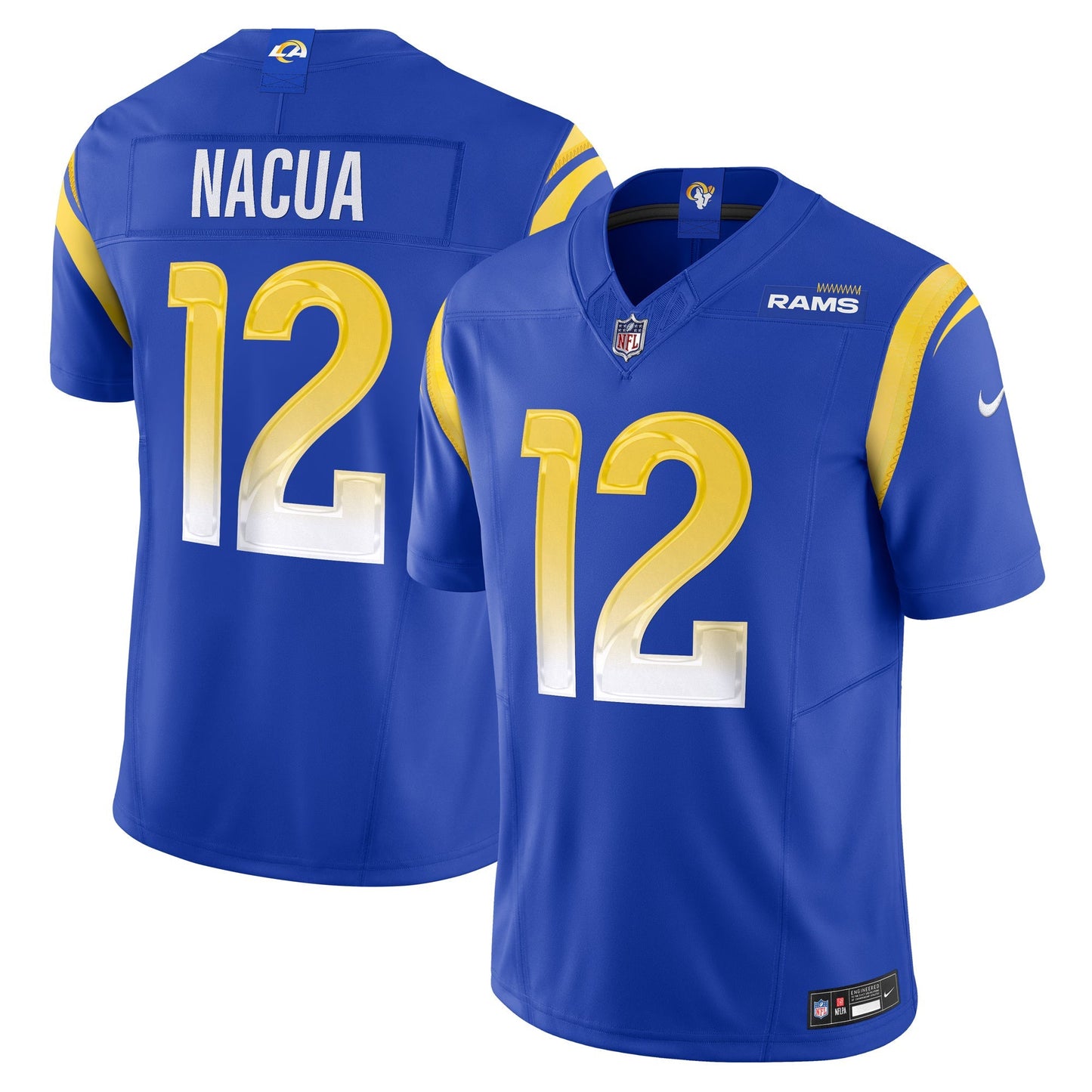 Los Angeles Rams Puka Nacua Royal Vapor F.U.S.E. Limited Player Jersey