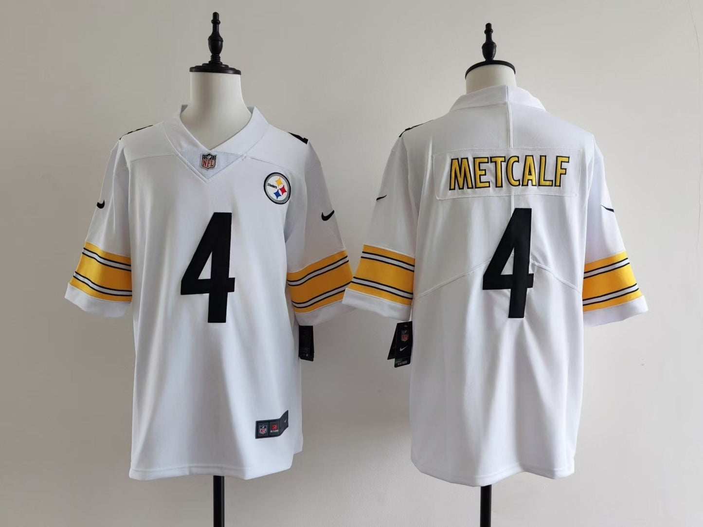 Men's Pittsburgh Steelers DK Metcalf Jersey - White