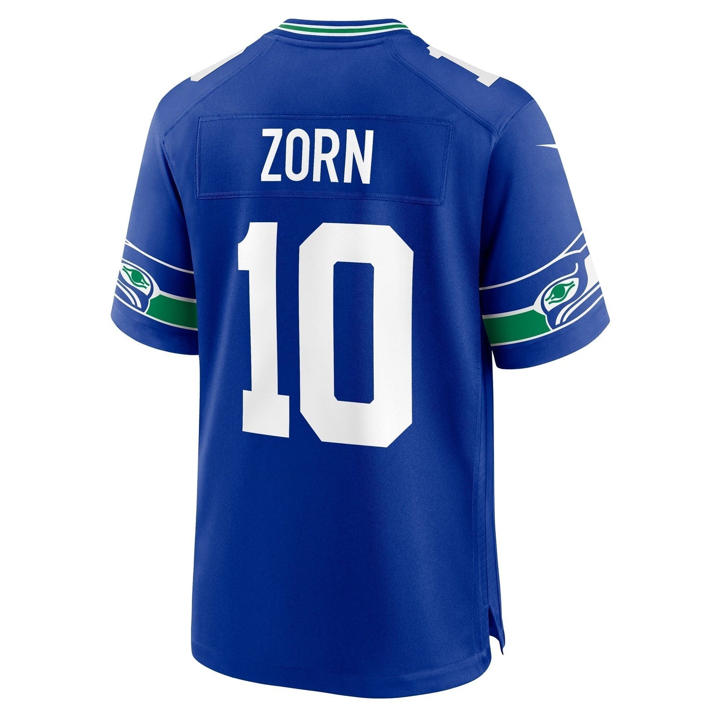 Jim Zorn Seattle Seahawks Throwback Retired Game Jersey - Royal