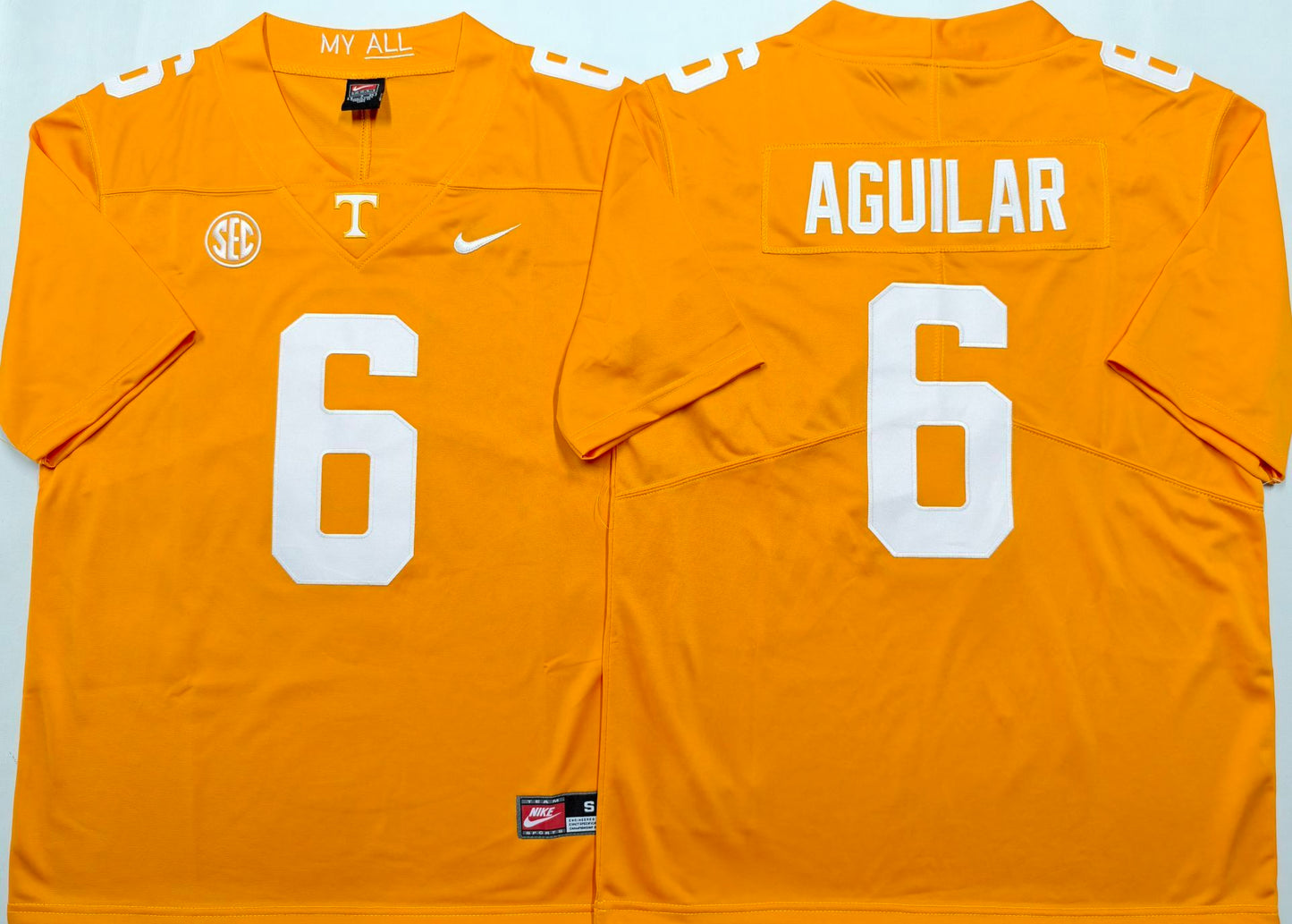 Men's Tennessee Volunteers Joey Aguilar Orange Game Jersey