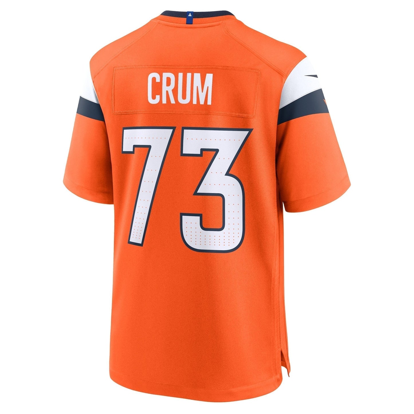 Frank Crum Denver Broncos Team Game Jersey - Orange