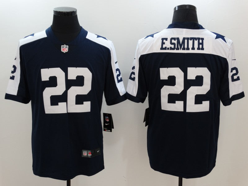 Men's Dallas Cowboys Emmitt Smith Navy Alternate Limited Game Jersey