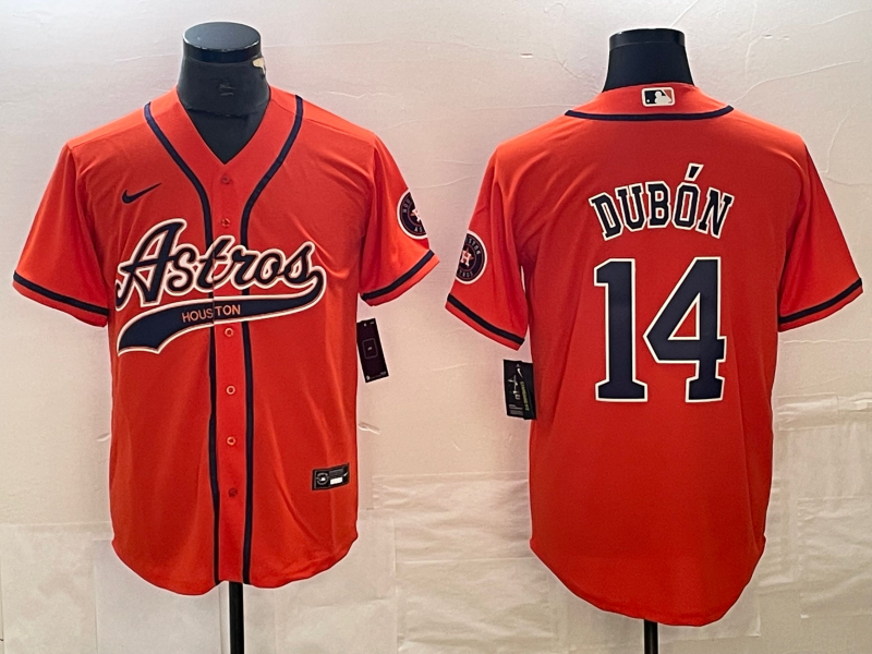 Men's Houston Astros Mauricio Dubon Orange Player Jersey Joint Edition