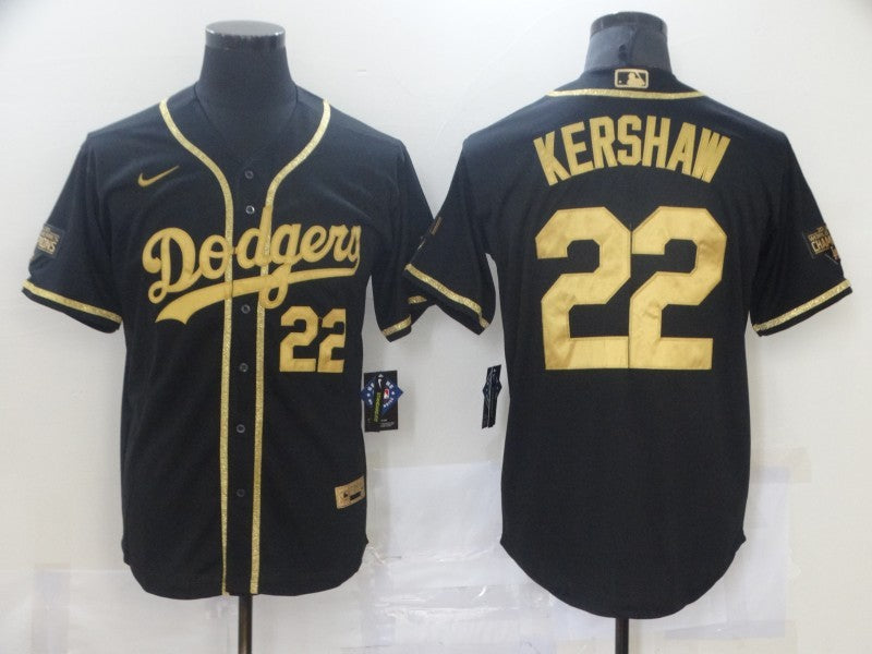 Men's Los Angeles Dodgers Clayton Kershaw Black Authentic Game Jersey