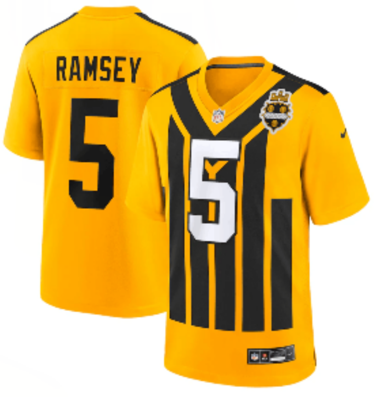 Men's Pittsburgh Steelers Jalen Ramsey Jersey - Retro Yellow-2