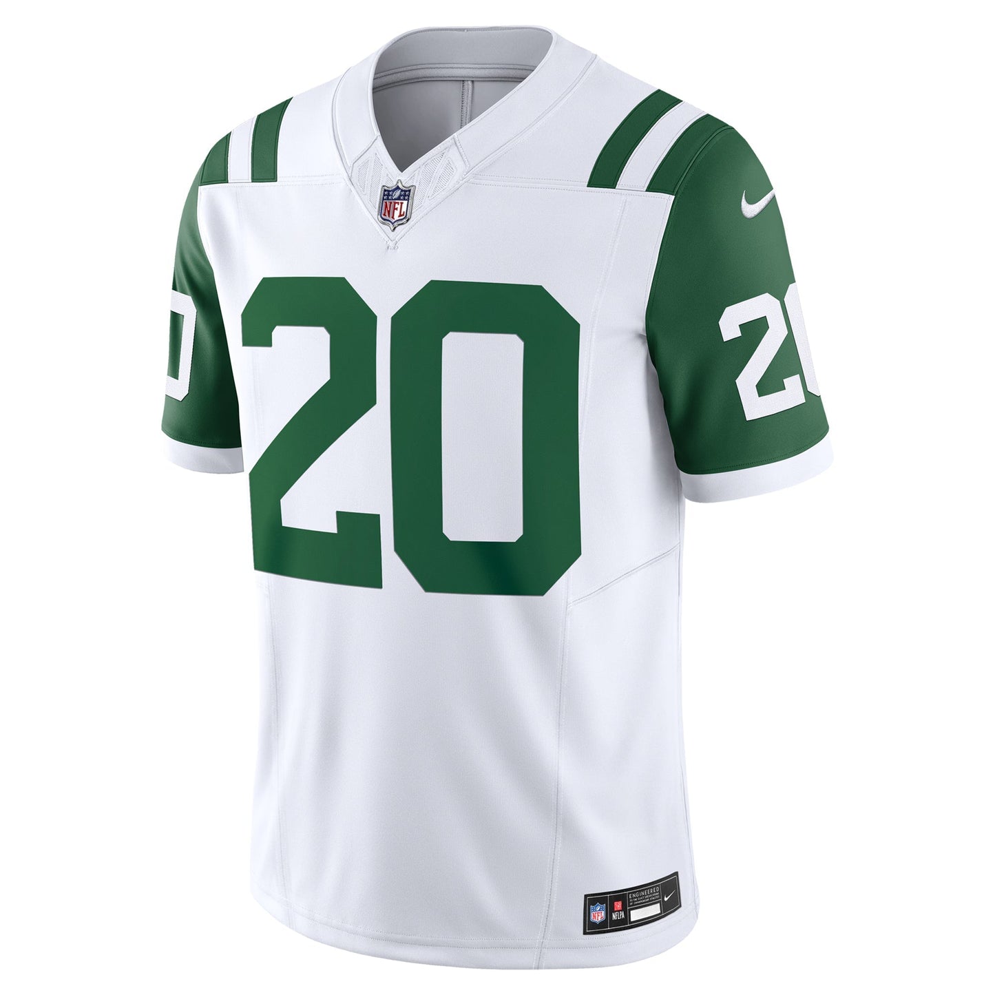 New York Jets Breece Hall White Classic Alternate Vapor F.U.S.E. Limited Jersey