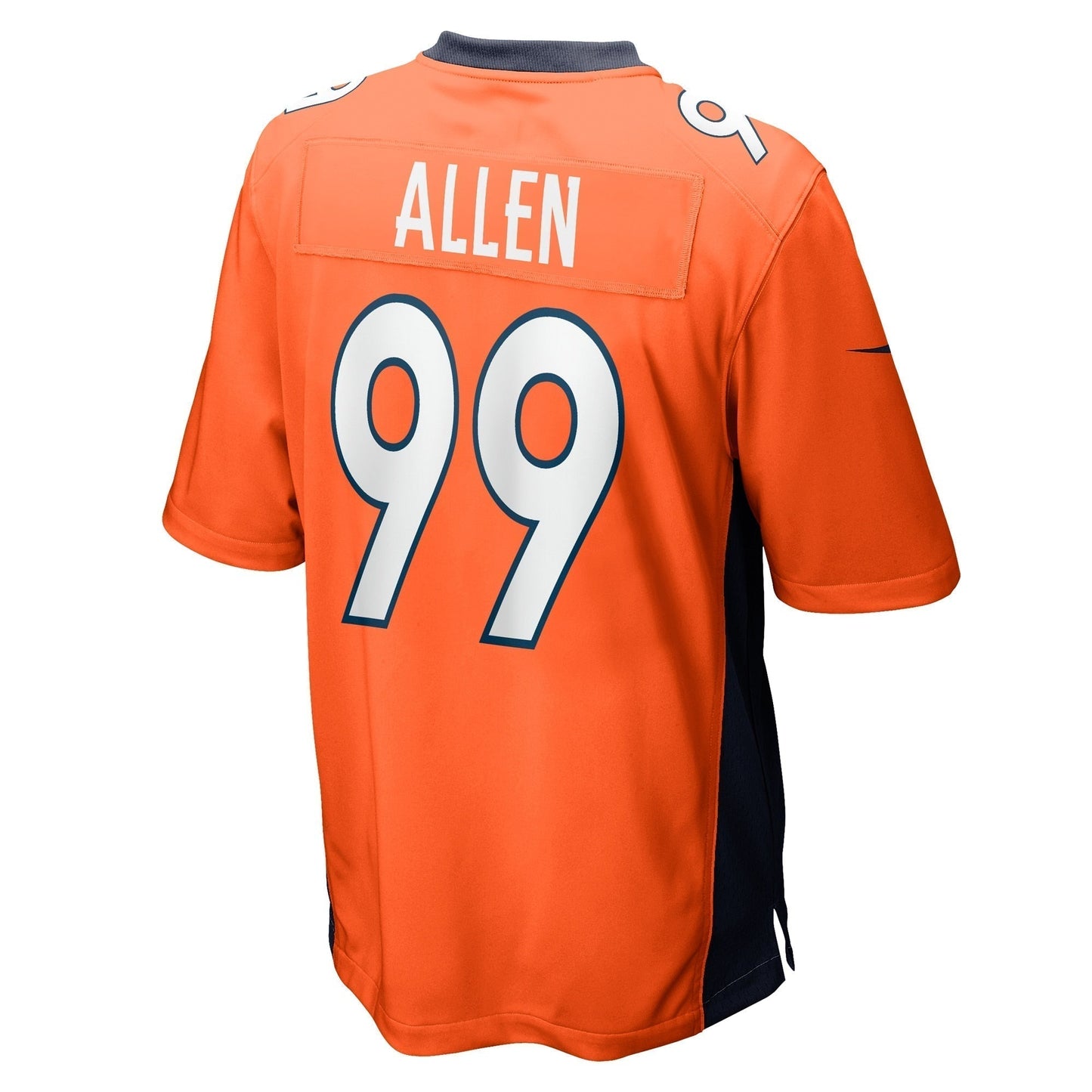 Zach Allen Denver Broncos Game Jersey - Orange