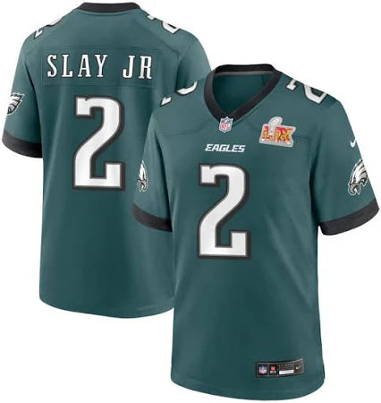 Darius Slay Jr Men's Midnight Green Philadelphia Eagles Super Bowl LIX Game Jersey