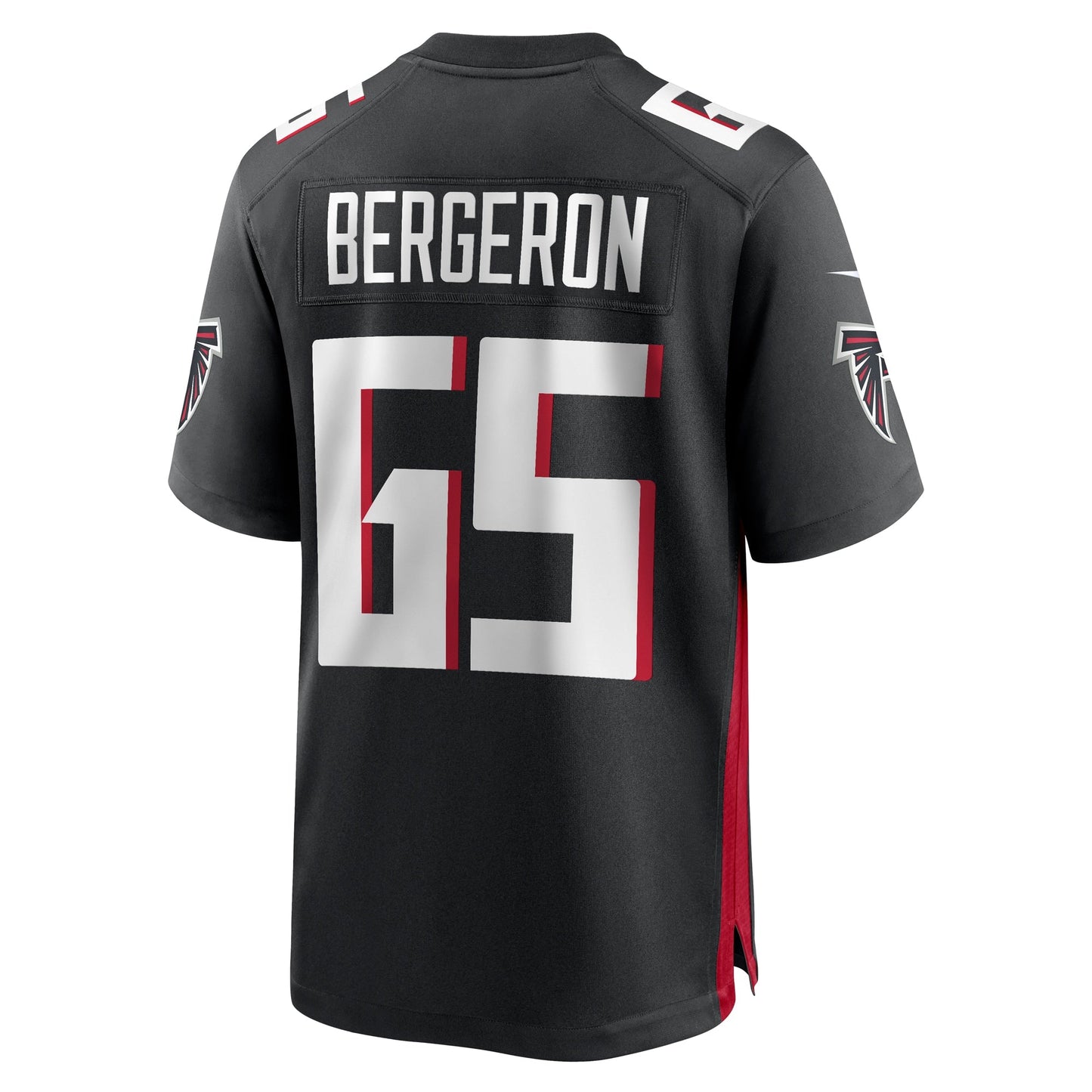 Matthew Bergeron Atlanta Falcons Team Game Jersey - Black