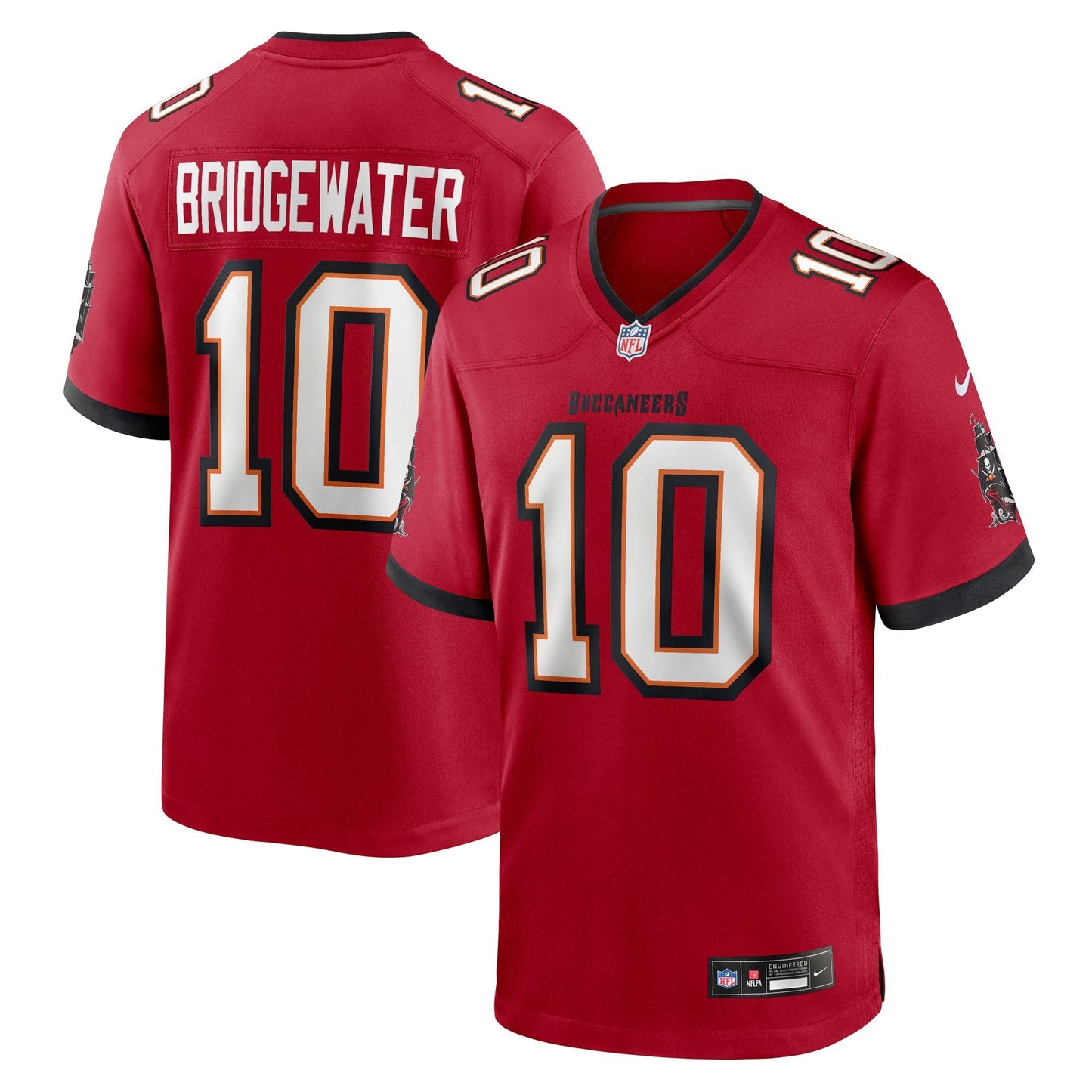 Tampa Bay Buccaneers Teddy Bridgewater Red Team Game Jersey
