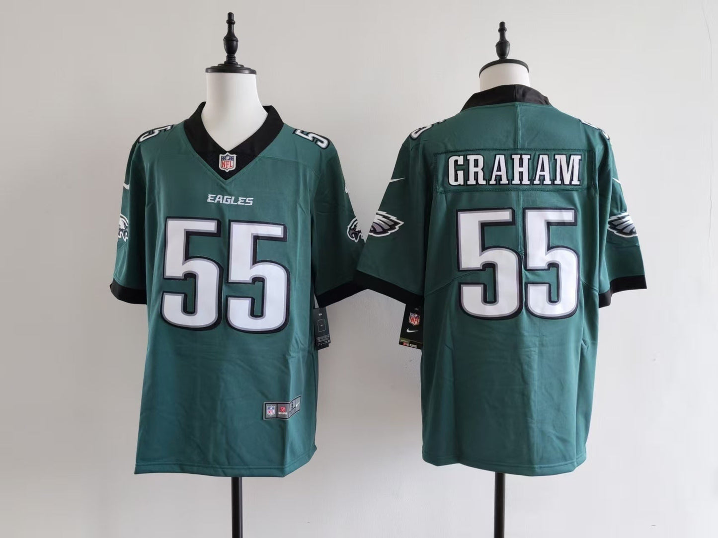 Men's Philadelphia Eagles Brandon Graham Jersey-Midnight Green