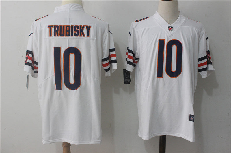 Men's Mitch Trubisky #10 Chicago Bears Season Jersey1 White