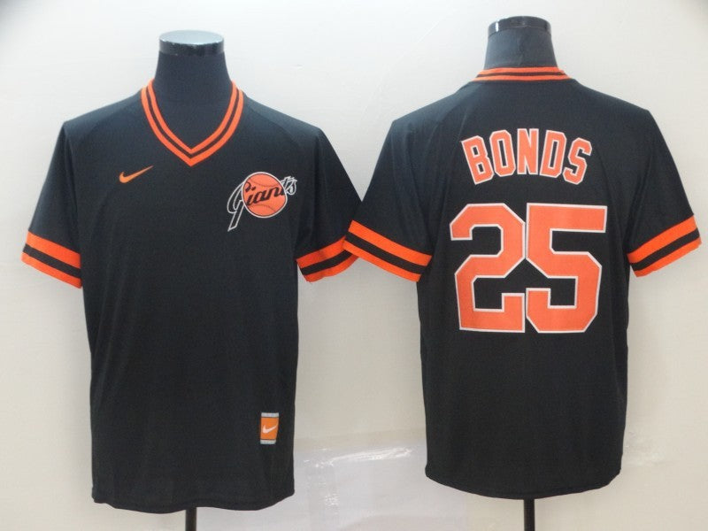 Men's San Francisco Giants Barry Bonds Black Stitched Jersey