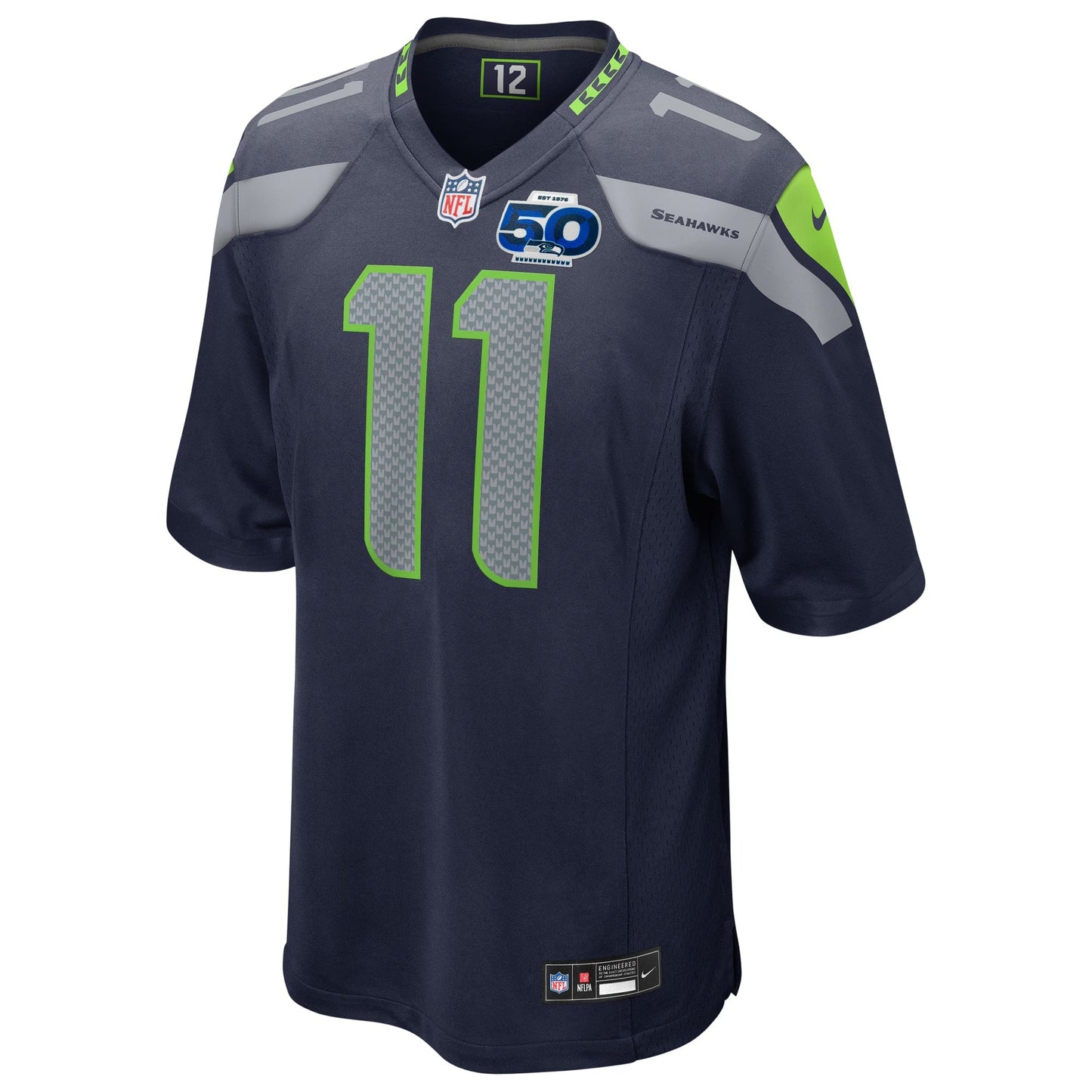 Seattle Seahawks Jaxon Smith-Njigba College Navy Team 50th Season Game Jersey