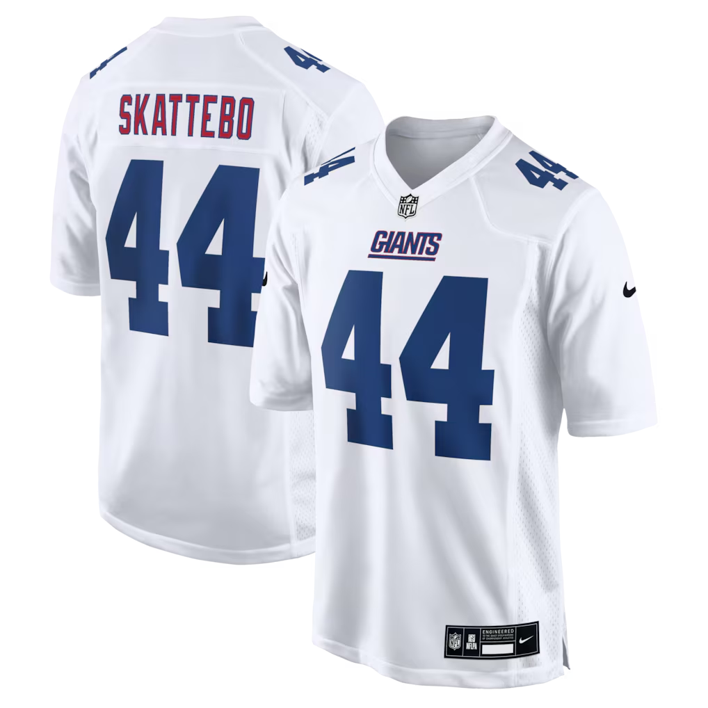 Men's New York Giants Cam Skattebo White Fashion Game Jersey