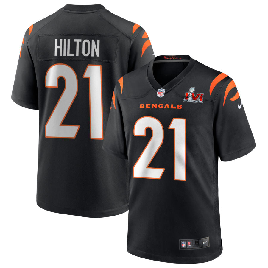 Mike Hilton Cincinnati Bengals Super Bowl LVI Game Jersey - Black