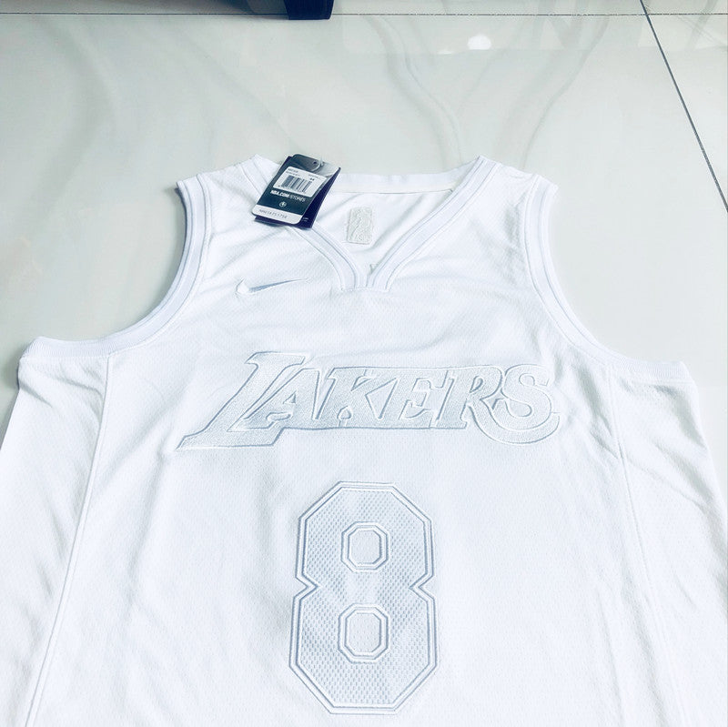 Kobe Bryant's all white #8 jersey