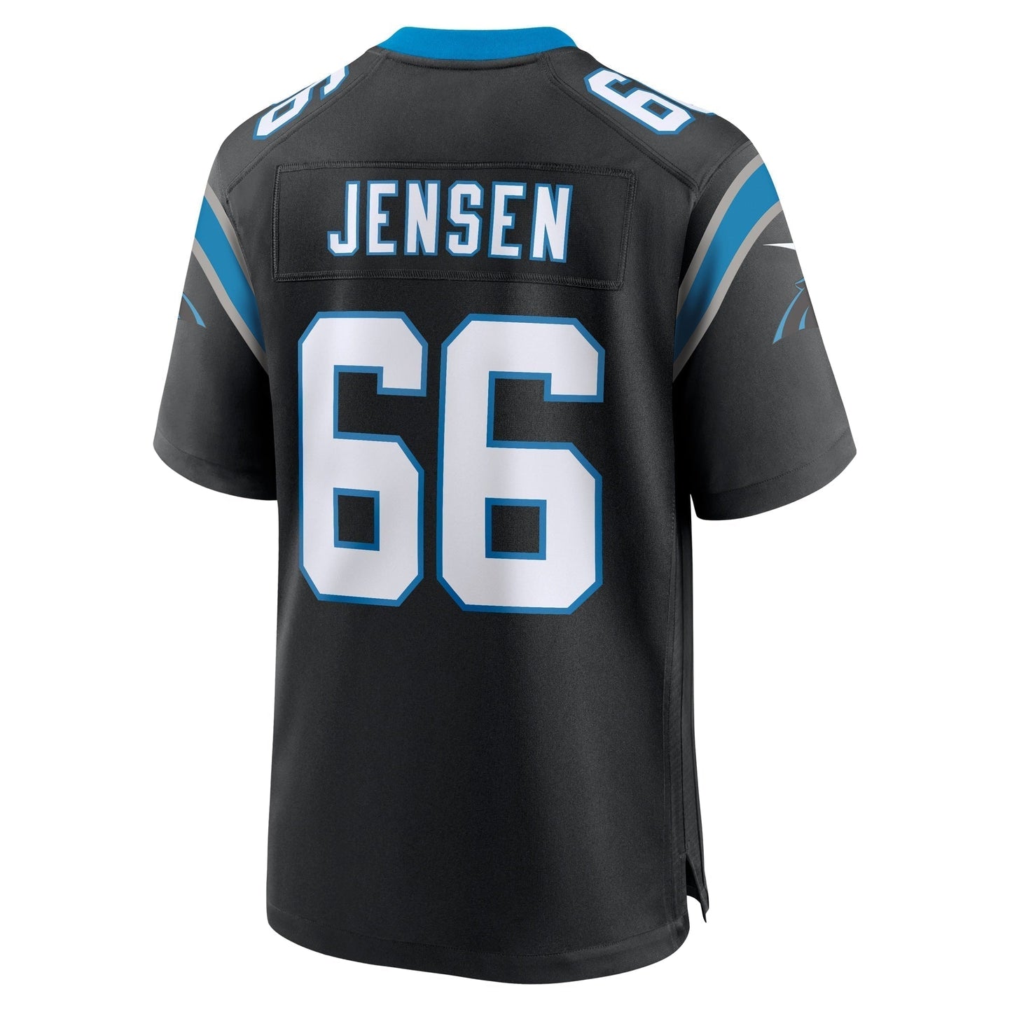 Nash Jensen Carolina Panthers Team Game Jersey - Black