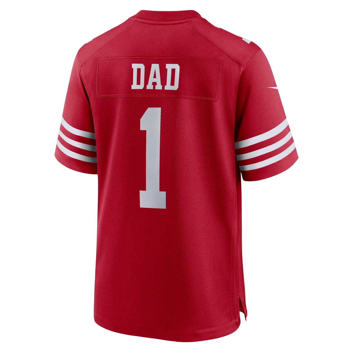 Number 1 Dad San Francisco 49ers Game Jersey - Scarlet