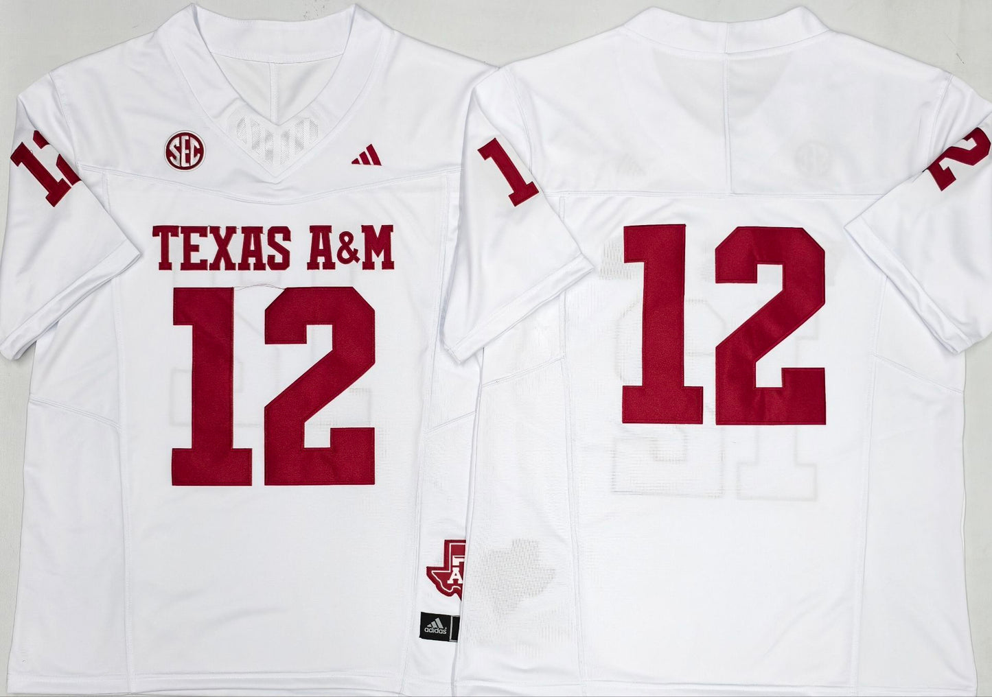Men's Texas A&M Aggies White Player Blank Jersey