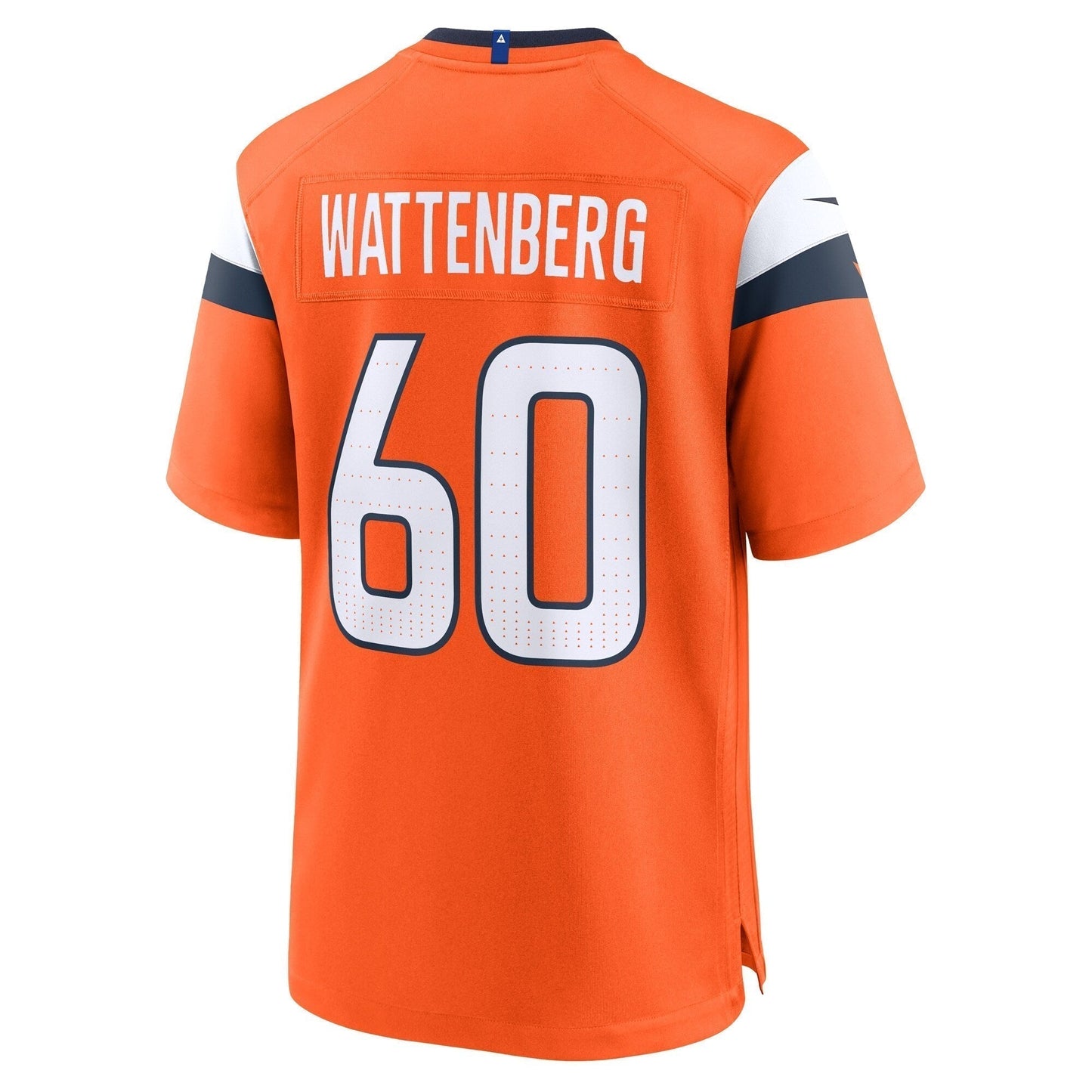 Luke Wattenberg Denver Broncos Team Game Jersey - Orange