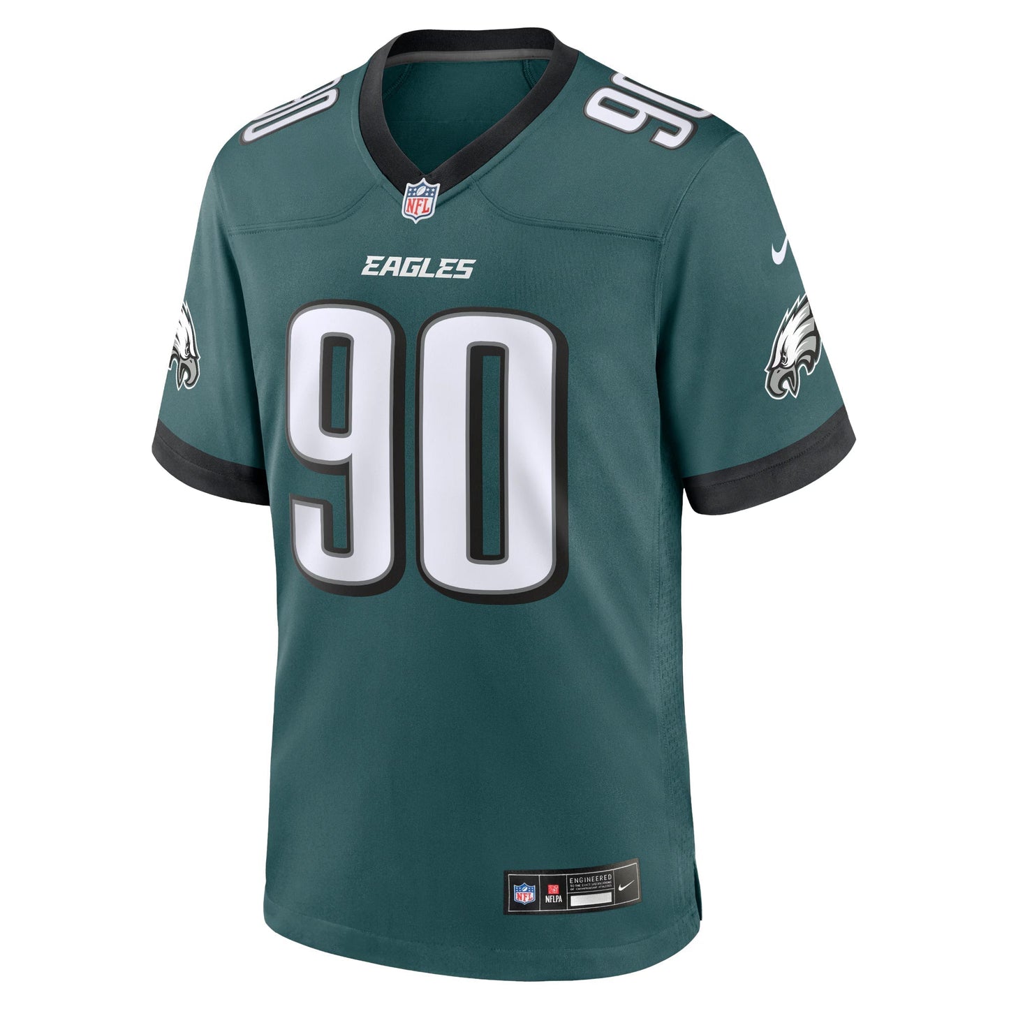 Philadelphia Eagles Jordan Davis Midnight Green Team Game Jersey