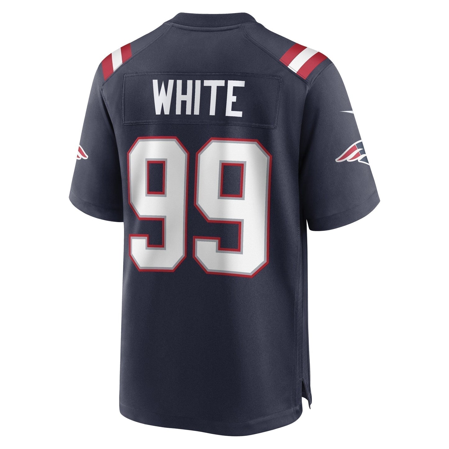 Keion White New England Patriots Game Jersey - Navy