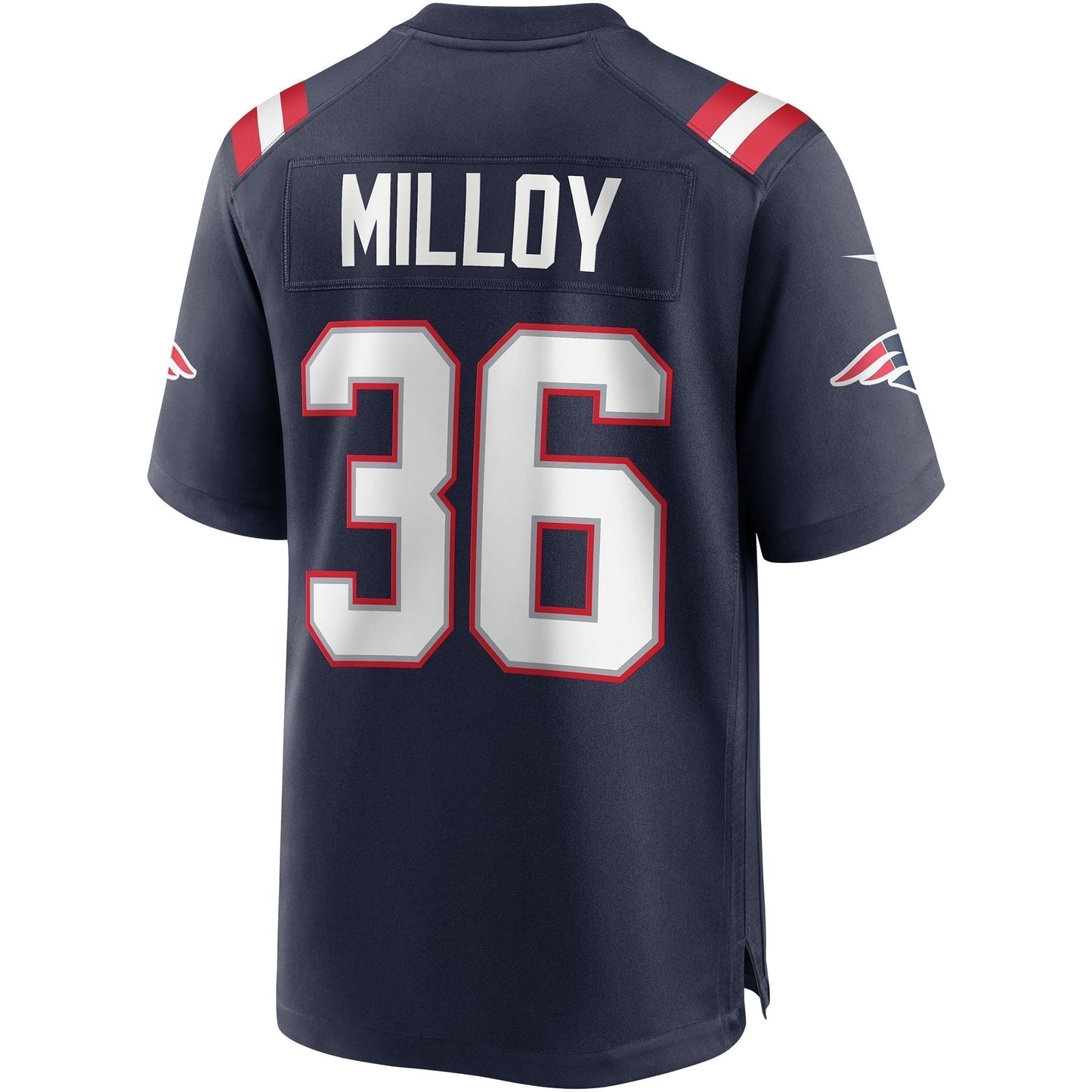 Lawyer Milloy New England Patriots Game Retired Jersey - Navy