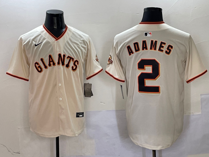 Men's San Francisco Giants Willy Adames Cream Home Replica Player Jersey
