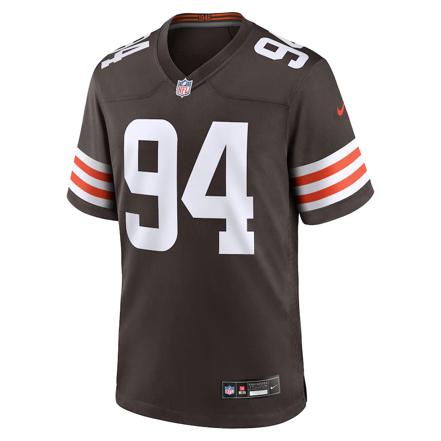 Men's Cleveland Browns Mason Graham Brown 2025 NFL Draft First Round Pick Game Jersey