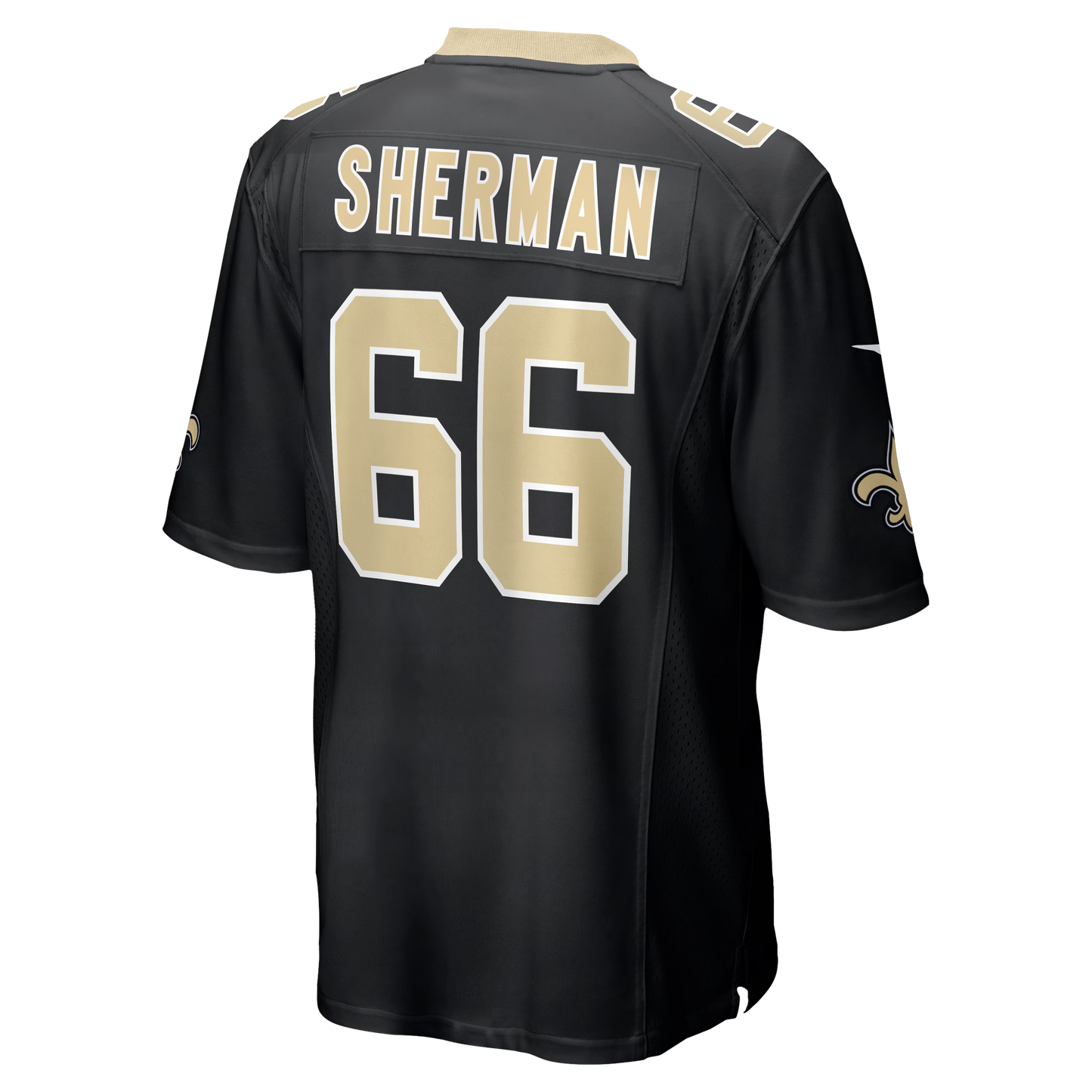 New Orleans Saints William Sherman Black Team Game Jersey