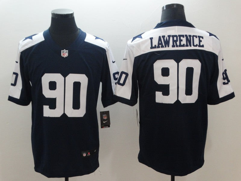 Men's Dallas Cowboys DeMarcus Lawrence Navy Alternate Limited Game Jersey