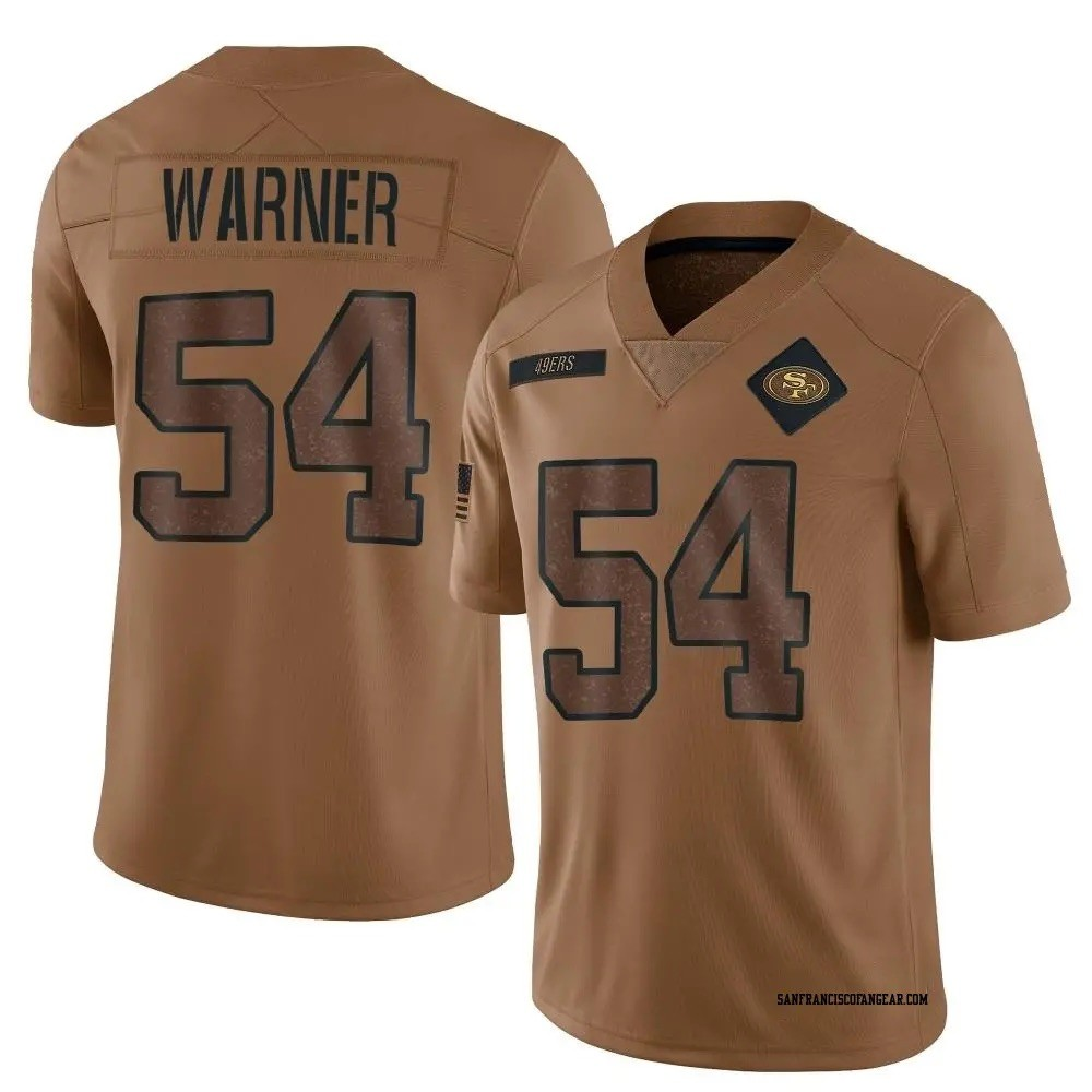 Men's Nick Fred Warner San Francisco 49ers Salute To Service Limited Jersey