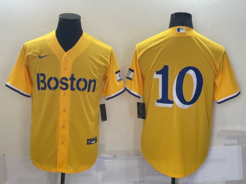 Men's Boston Red Sox Trevor Story Gold City Connect Replica Player Jersey