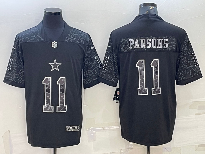 Men's Dallas Cowboys Micah Parsons Black RFLCTV Limited Jersey