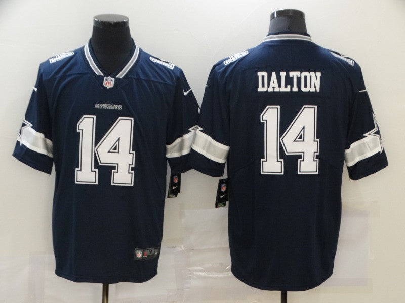 Men's Dallas Cowboys Andy Dalton Navy Game Player Jersey