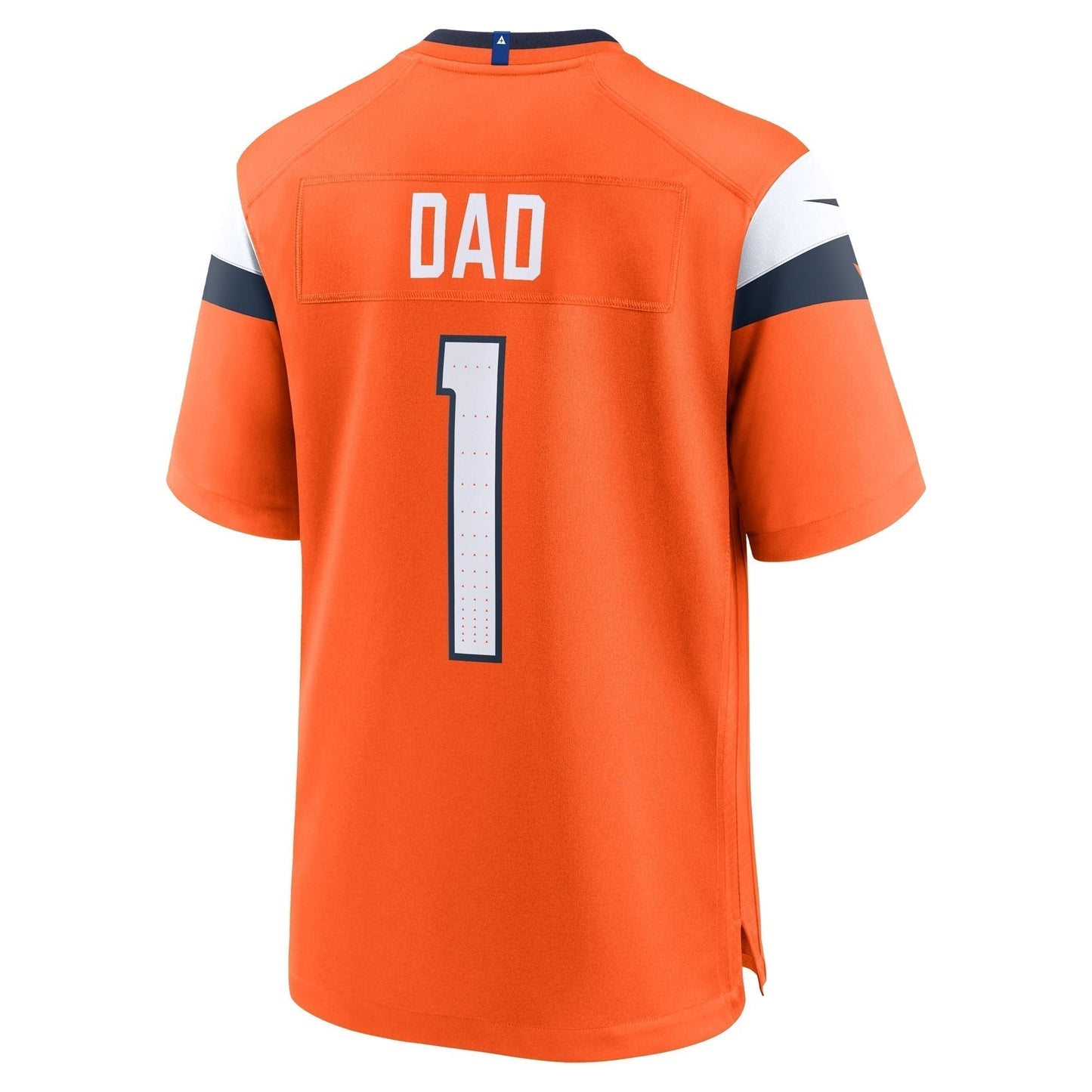 Denver Broncos #1 Dad Game Jersey - Orange