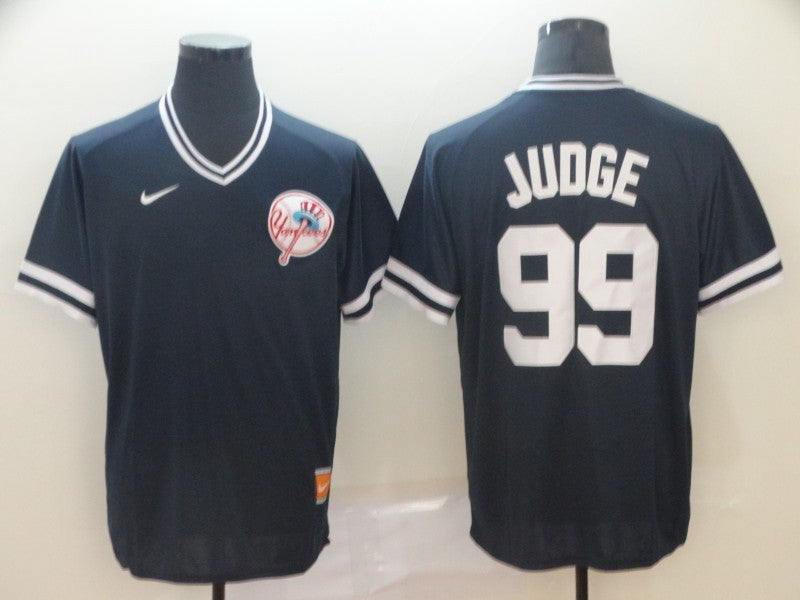 Men's New York Yankees Aaron Judge Navy Stitched Jersey