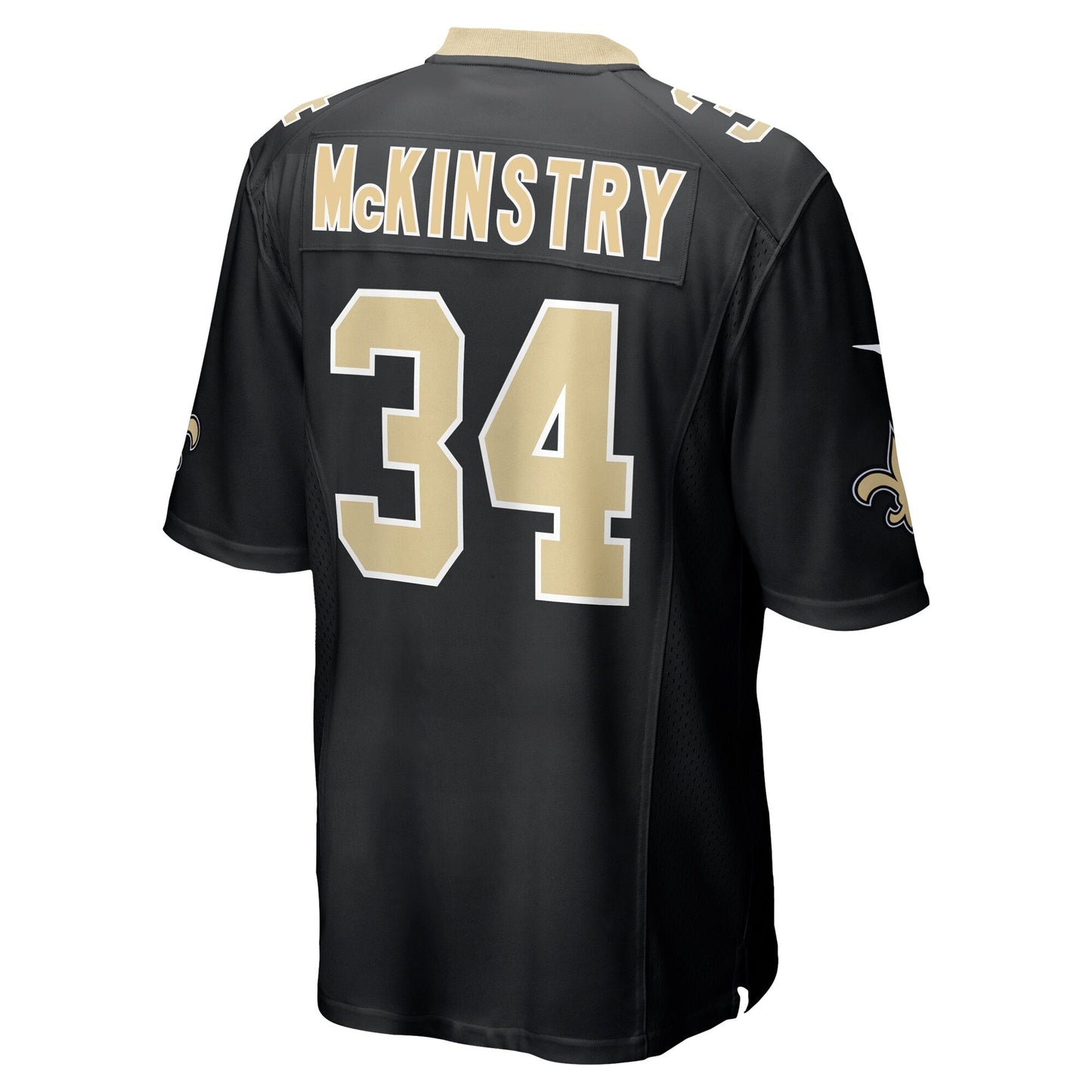 Ga'Quincy McKinstry New Orleans Saints 2024 NFL Draft Game Jersey - Black
