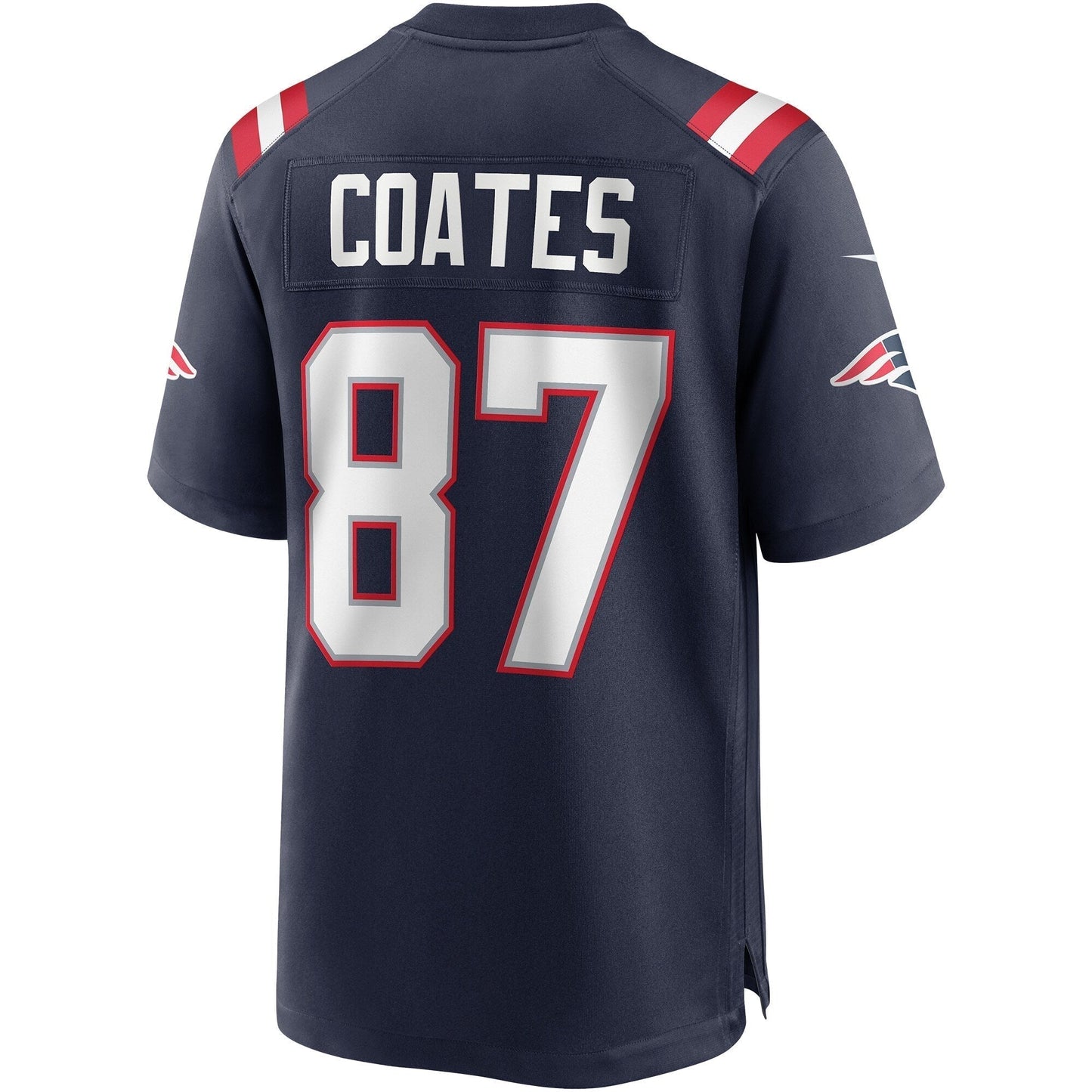 Ben Coates New England Patriots Game Retired Jersey - Navy