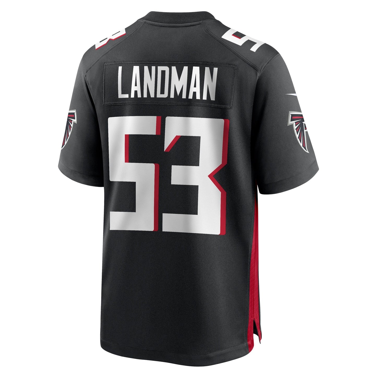 Nate Landman Atlanta Falcons Team Game Jersey - Black