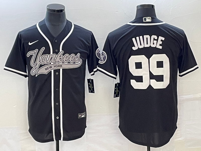 Men's New York Yankees Aaron Judge Black Player Jersey Joint Edition