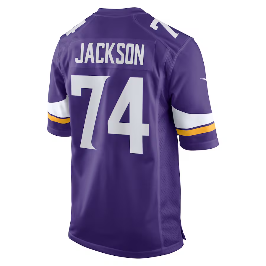 Men's Minnesota Vikings Donovan Jackson Purple 2025 NFL Draft First Round Pick Game Jersey
