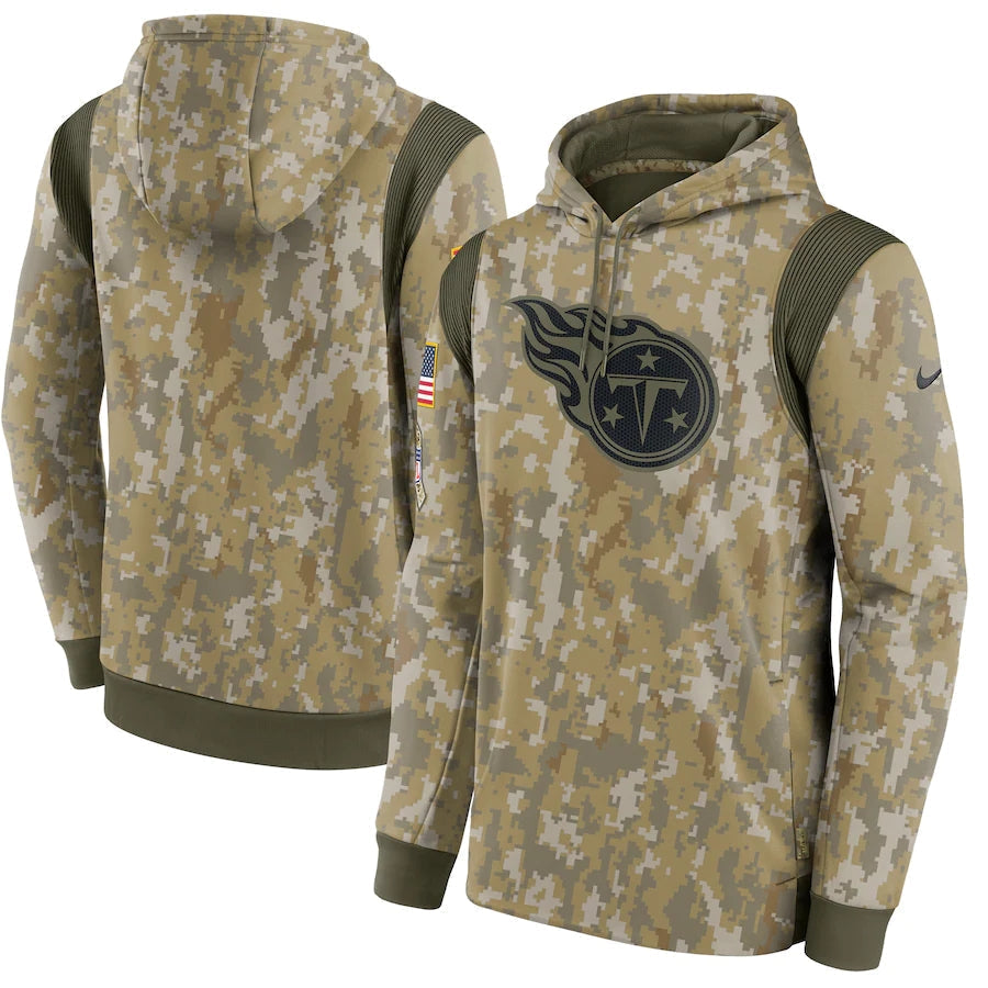 Men's Tennessee Titans 2021 Salute to Service Hoodie Camouflage
