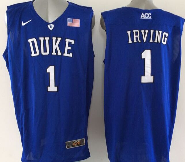 Men's Duke Blue Devils Kyrie Irving Blue Game Jersey