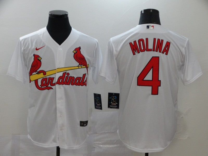 Men's St. Louis Cardinals Yadier Molina Jersey White