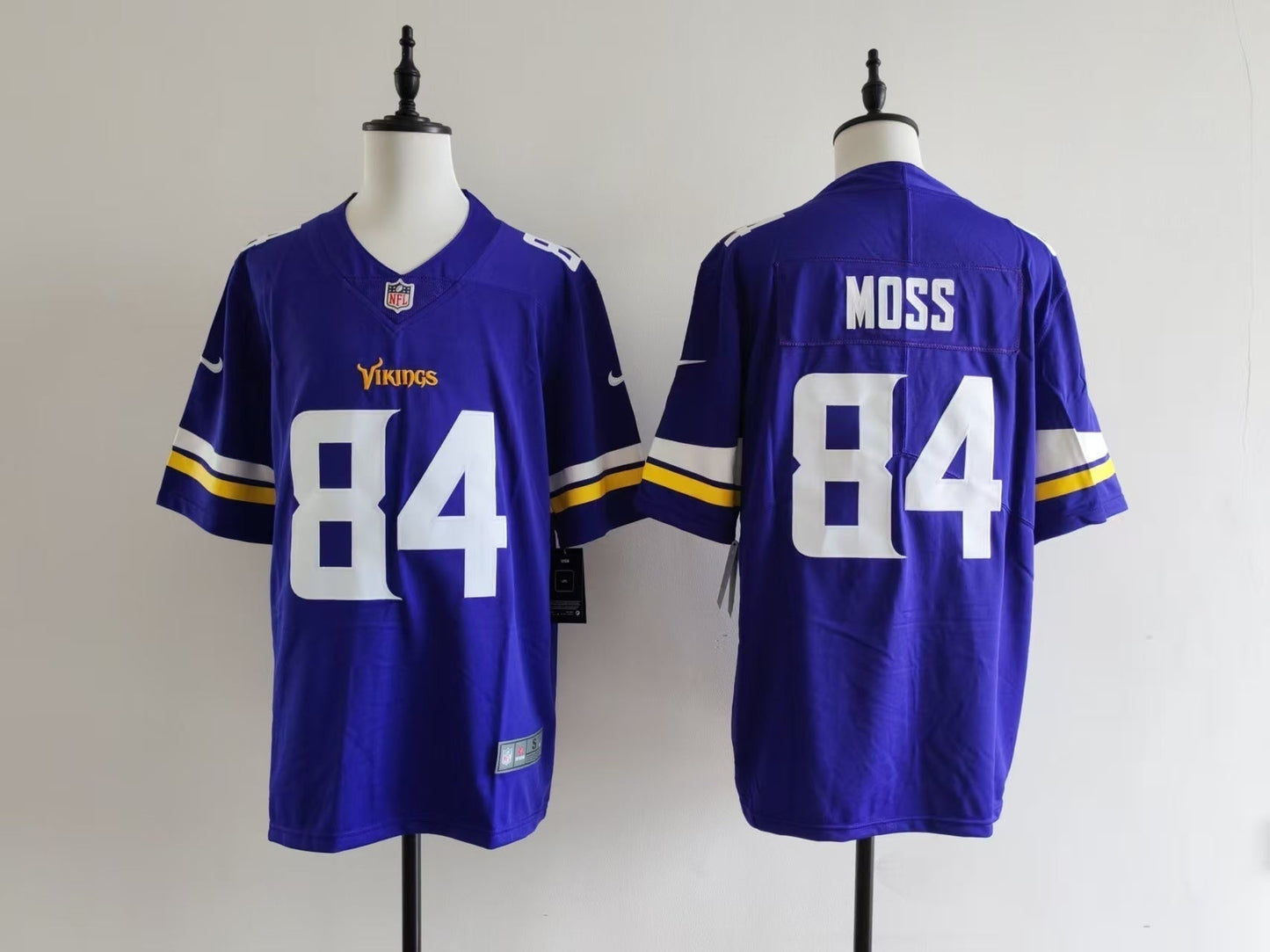 Men's Minnesota Vikings Randy Moss Jersey - Purple#84